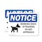Signmission Working Dogs In Training Do Sign With Symbol, 5 in W x Rectangle, Vinyl Decal OS-2PACK-NS-D-35-L-19073 - alternate 1